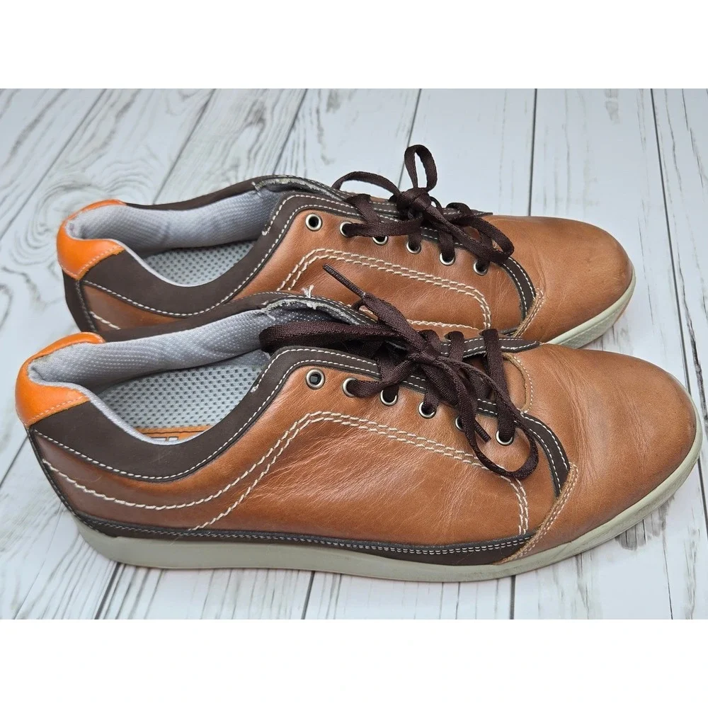 FootJoy Contour Casual Spikeless Brown Leather Golf‎ Men Size 9 M
